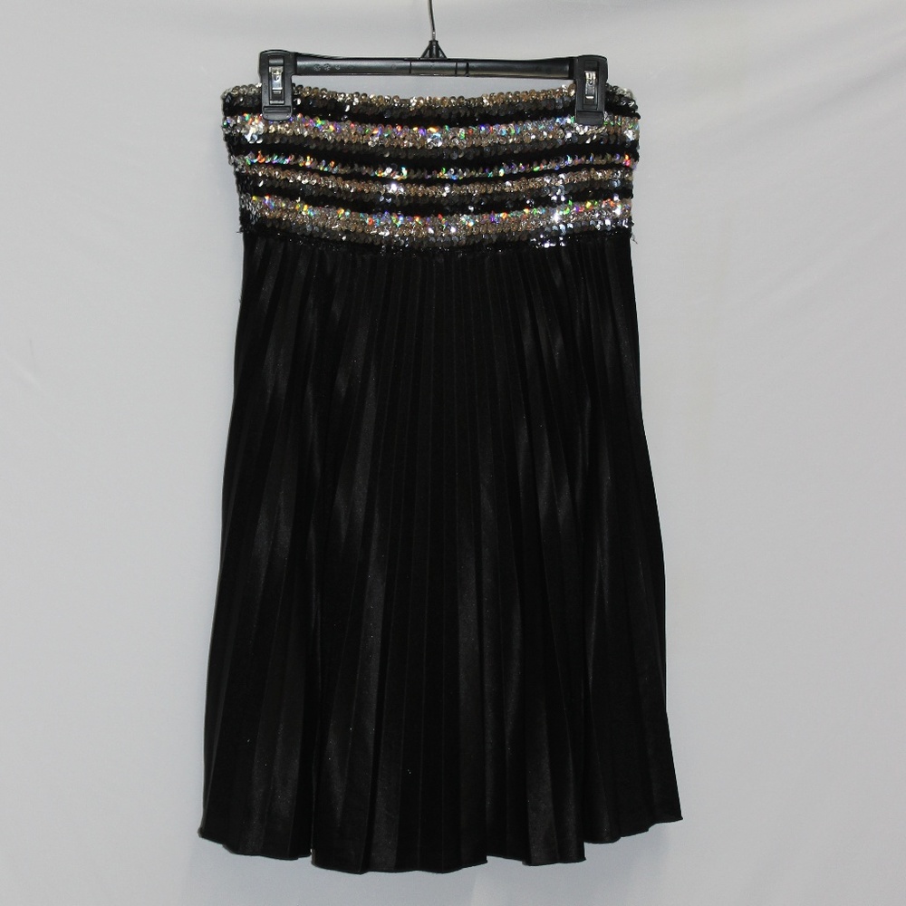 Specechless Black Skirt With Sequince M